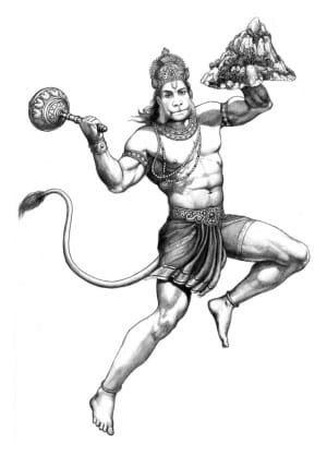 hanumana from sahaj mantra book