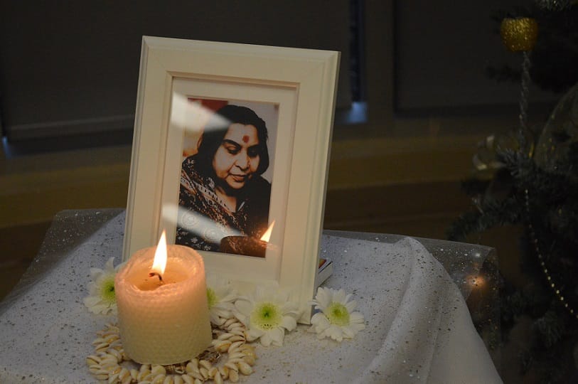 In memoriam: Shri Mataji Nirmala Devi - the founder of sahaja yoga meditation - photo taken by Brenda at "We are One" public event on Dec 8 2013
