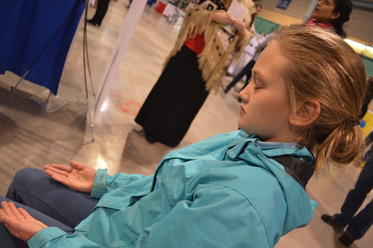 Read more about the article Children LOVE to MEDITATE at the Halton Eco Festival