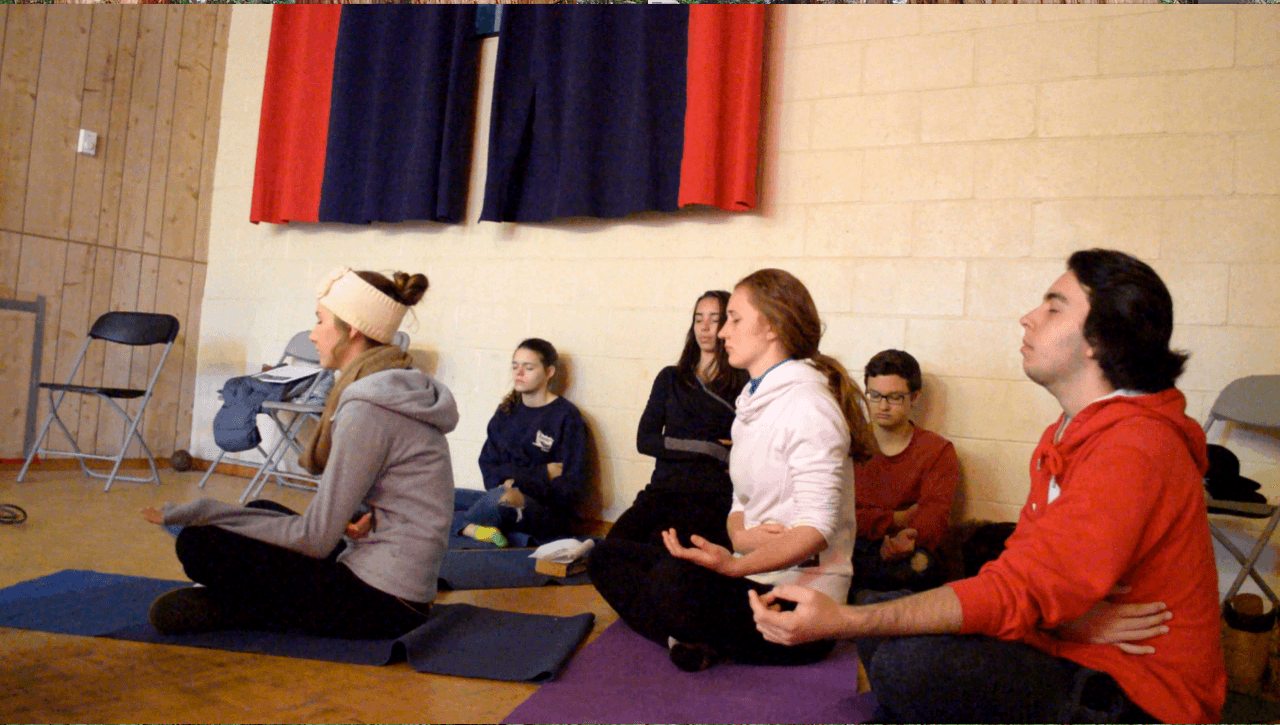 Chakra Workshop during Sahaja Yoga meditation session offered on 2014-11-22 during the Youth Seminar at BCP (Brontee Creek Project)