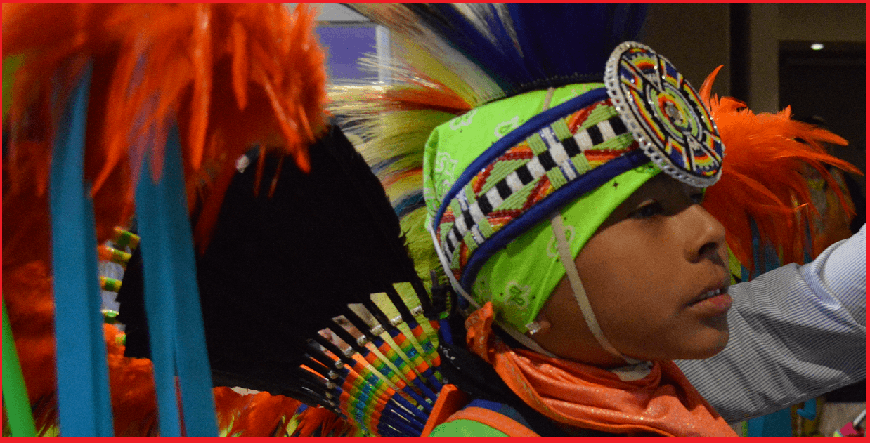 Young native Indian Dancer at Western Uni