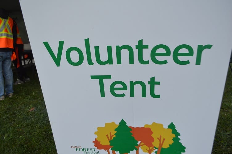 Volunteer Tent at Halton Forest Festival