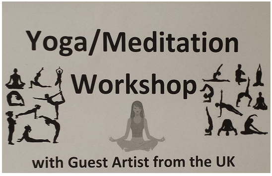 Highschool Poster for Sahaja Yoga meditation workshop with Tim Bruce