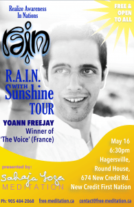 Read more about the article (#1) R.A.I.N. with SunShine Tour: The Voice of France is Singing @ RoundHouse  (R.A.I.N. TO HEAL M.E. -> Mother Earth)