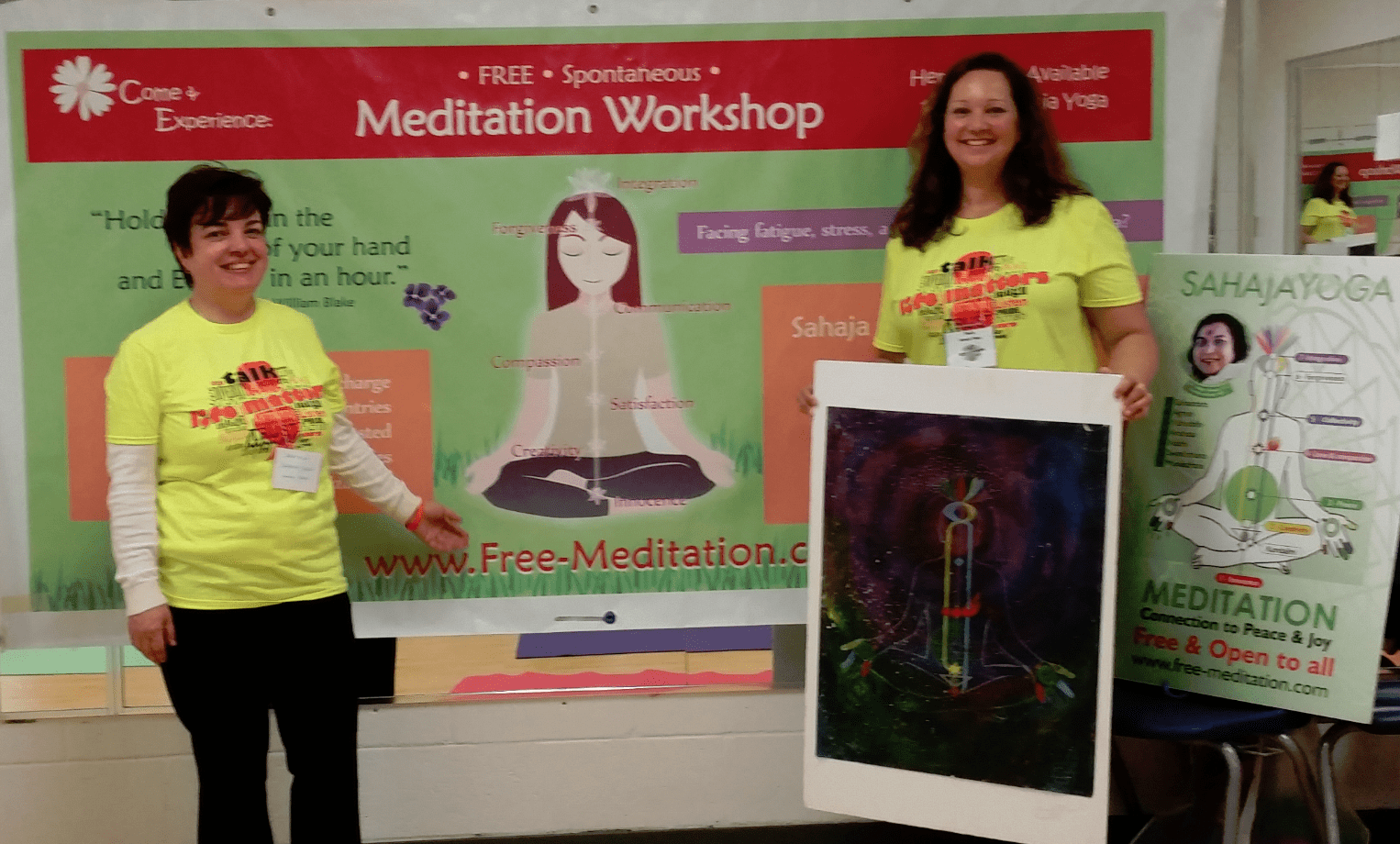 gratiela and Paula from halton Sahaja yoga meditation