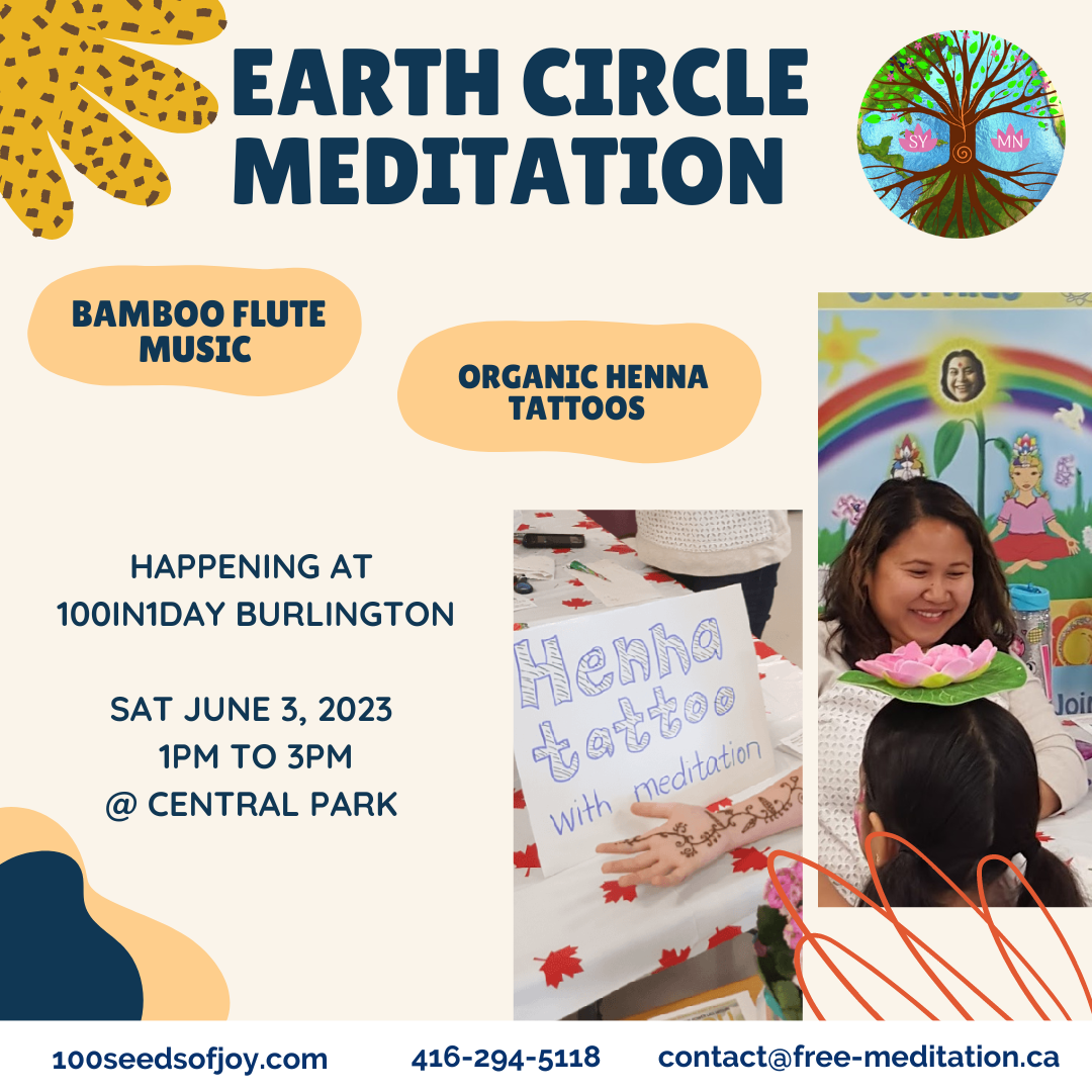 Read more about the article Join Earth Circle Meditation @ 100in1day Burlington