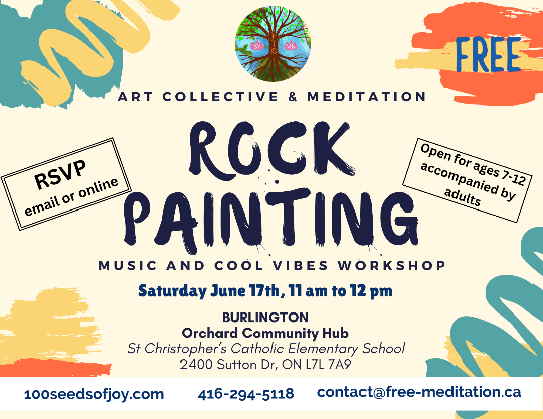 Read more about the article Rock Painting with Meditation in Burlington Today News