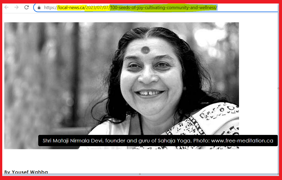 Read more about the article Honoring our Guru with 100 Seeds of Joy