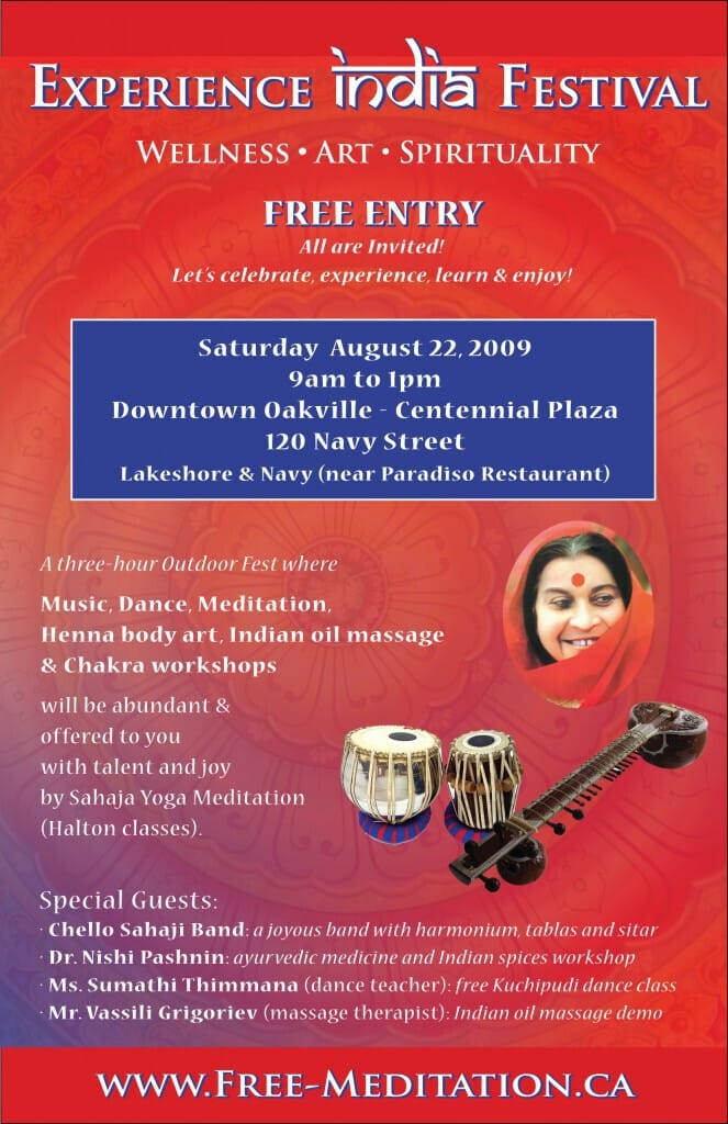 Experience India in Centennial Park - Downtown Oakville Halton