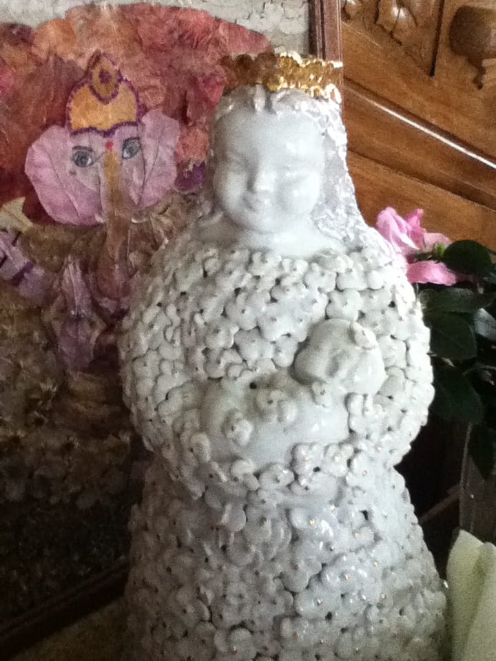 "mother and Child" by sahaja yogi artist from Austria - photo by Ana Bianca in Palazzo Doria