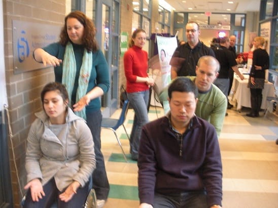 meditation at niagara college - Paula-Jon-Isabelle