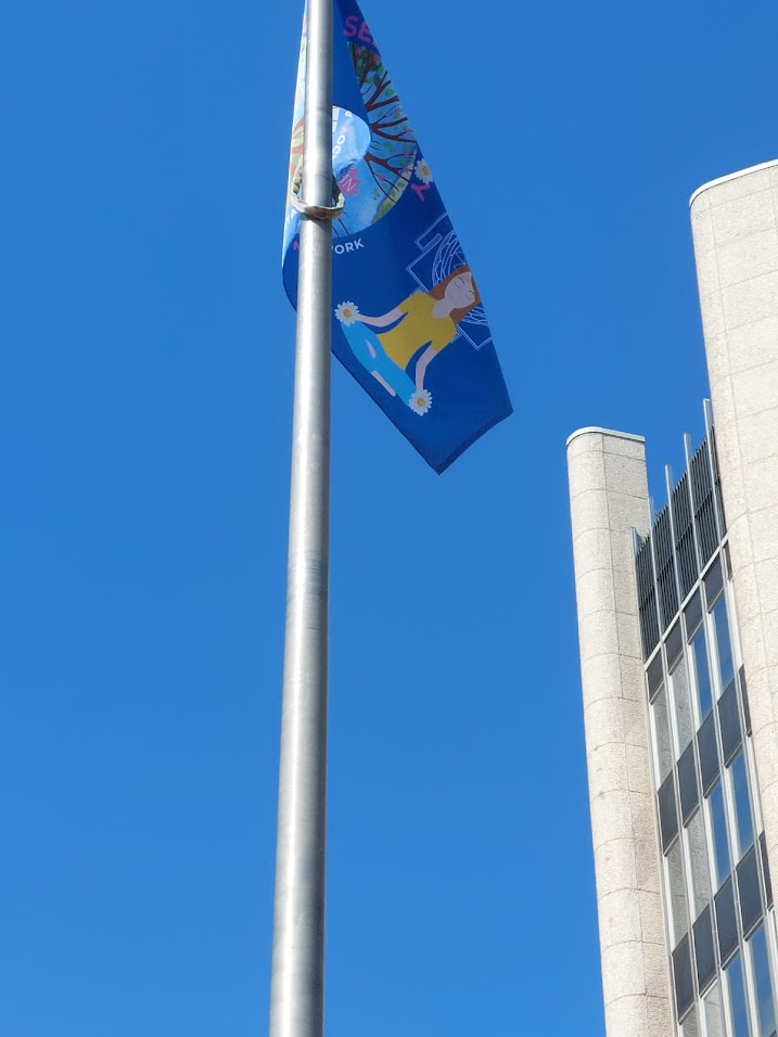 Read more about the article A Blessed Flag Raising Ceremony at Burlington City Hall for Sahaja Yoga Meditation Day